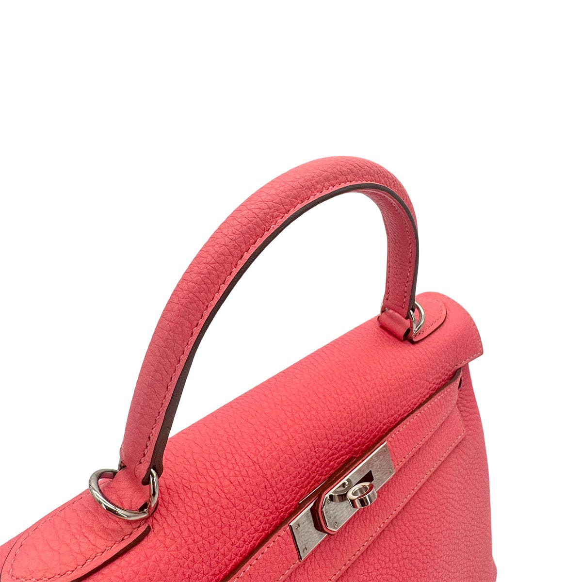Luxury Promise Japan HERMES KELLY 28 RETOURNE ROSE LIPSTICK TAURILLON CLEMENCE HAND SHOULDER BAG □Q SHW 90296045