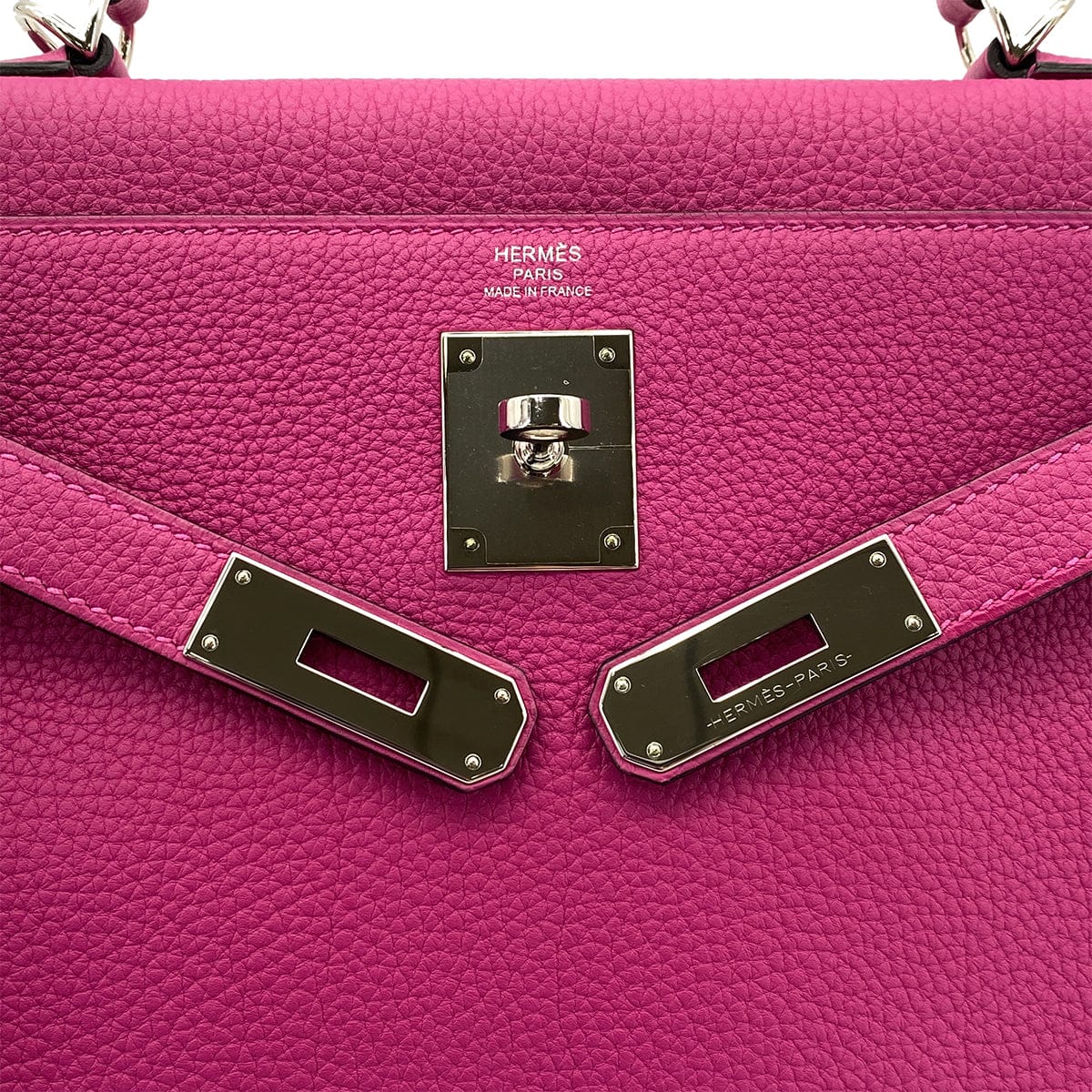 Luxury Promise Japan HERMES KELLY 28 RETOURNE ROSE PURPLE TOGO HAND SHOULDER BAG C SHW 90301847