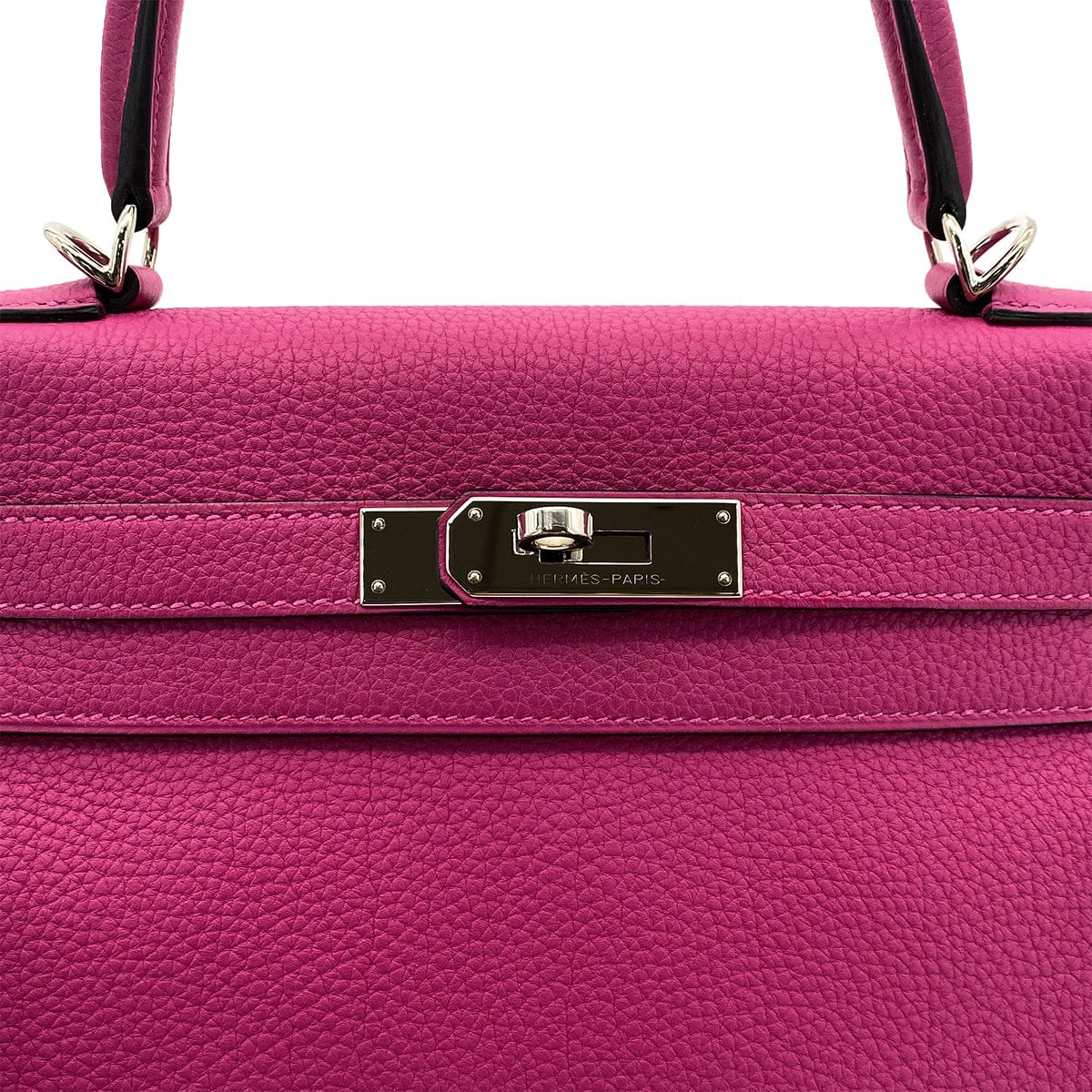 Luxury Promise Japan HERMES KELLY 28 RETOURNE ROSE PURPLE TOGO HAND SHOULDER BAG C SHW 90301847