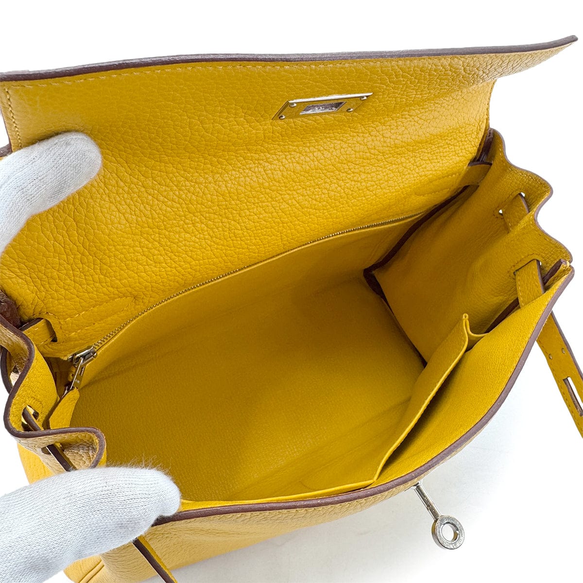 Luxury Promise Japan HERMES KELLY 28 RETOURNE SOLEIL TAURILLON CLEMENCE HAND SHOULDER BAG □M SHW 90294974