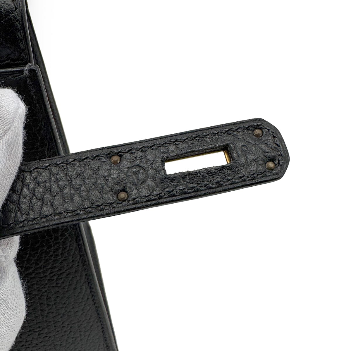 Luxury Promise Japan HERMES KELLY 28 SELLIER BLACK ARDENNES HAND SHOULDER BAG 〇Y GHW 90279720