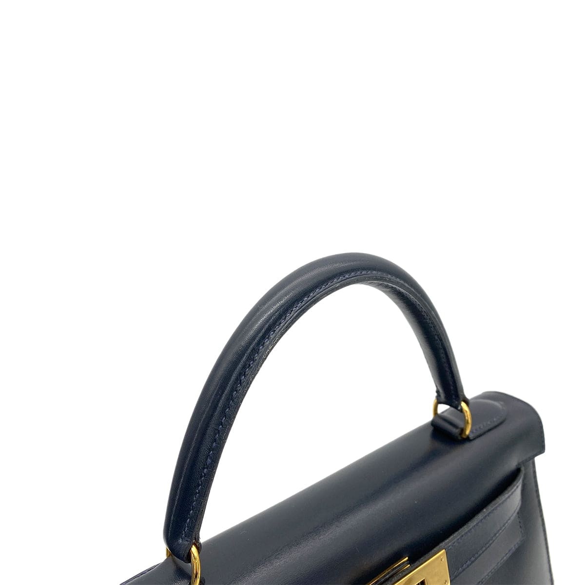 Luxury Promise Japan HERMES KELLY 28 SELLIER BLUE INDIGO BOXCALF HAND SHOULDER BAG 〇W GHW 90258799