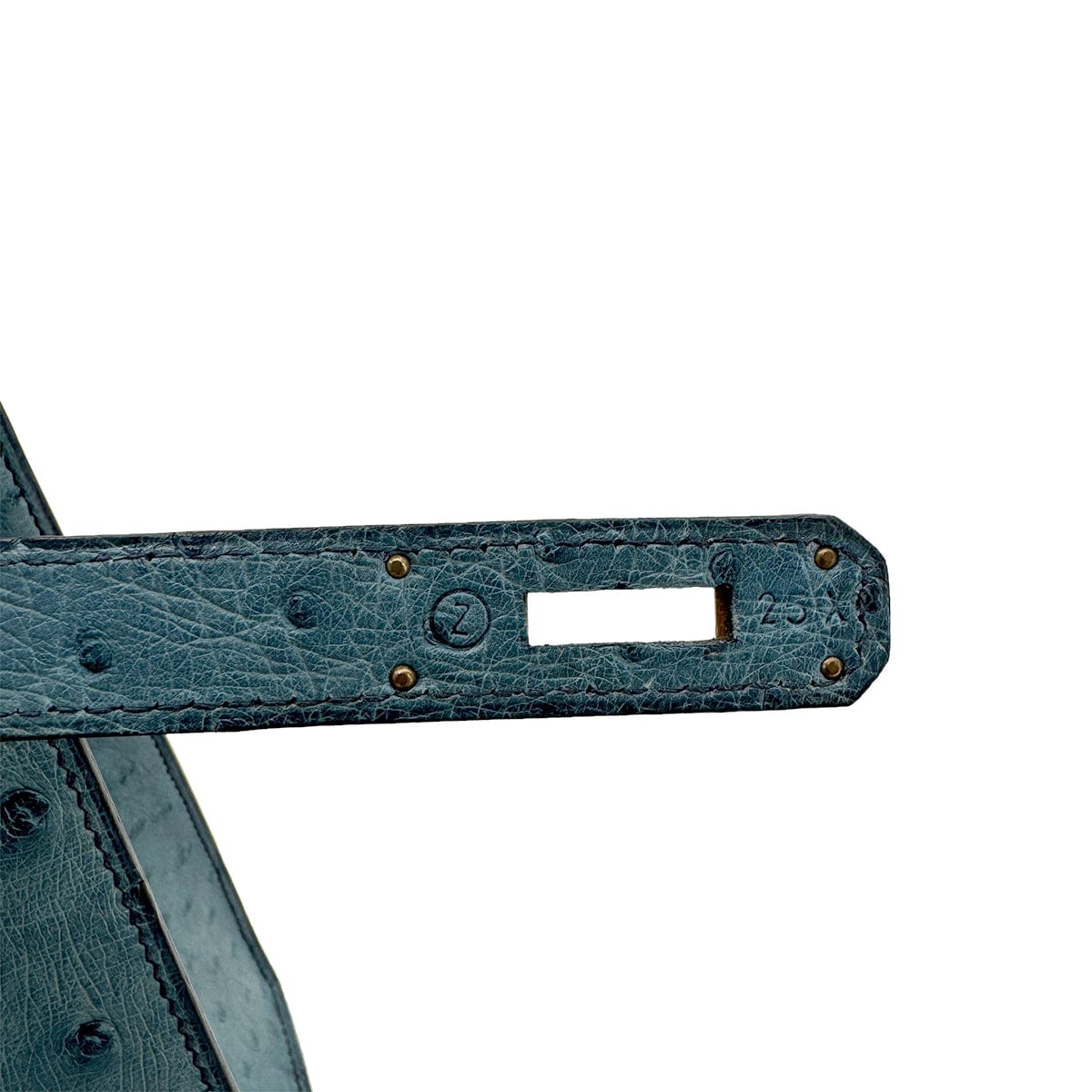 Luxury Promise Japan HERMES KELLY 28 SELLIER BLUE JEAN OSTRICH HAND SHOULDER BAG 〇Z GHW 90281428