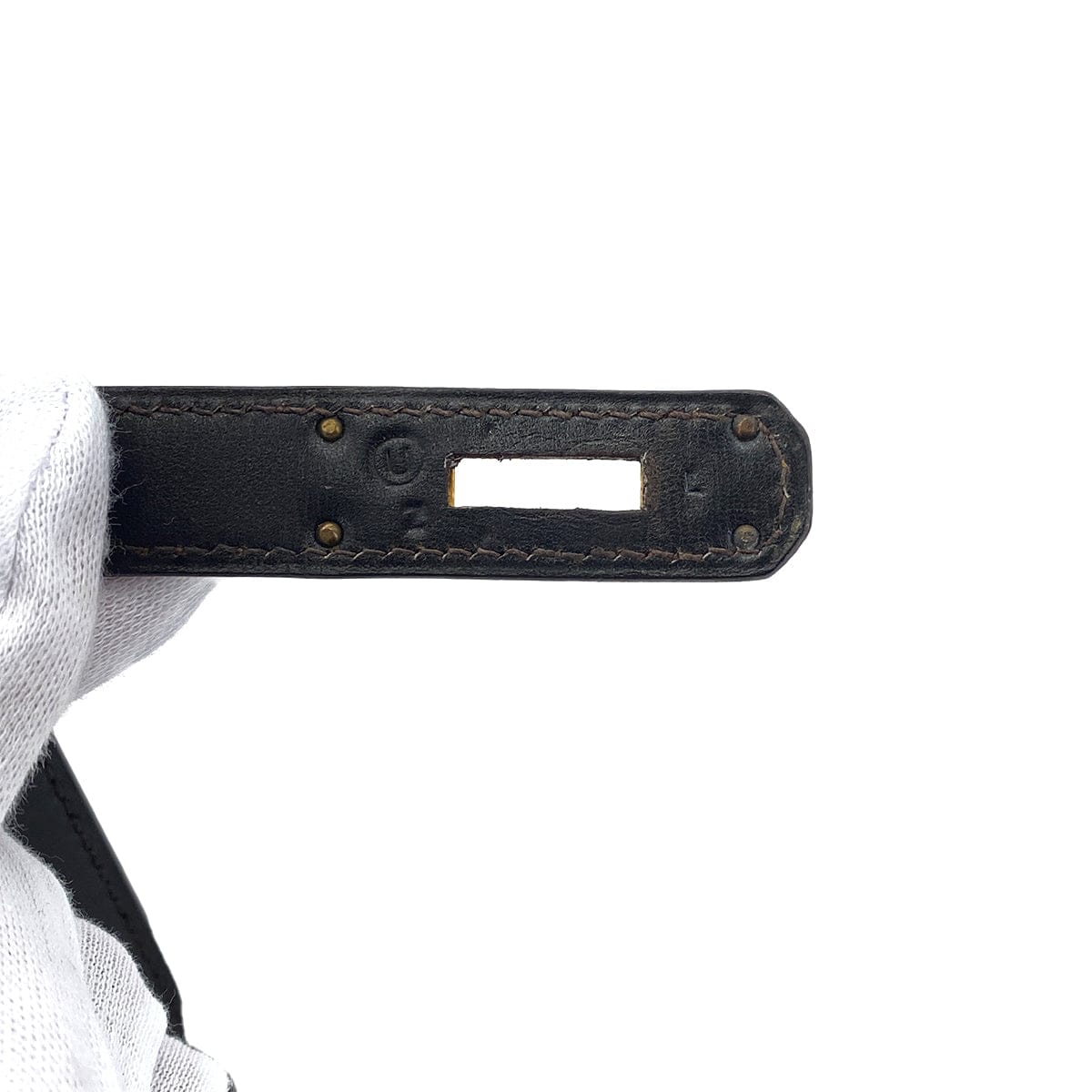 Luxury Promise Japan HERMES KELLY 28 SELLIER EBENE BOX CALF HAND SHOULDER BAG 〇U GHW 90301631