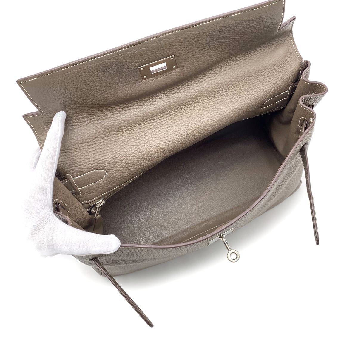 Luxury Promise Japan HERMES KELLY 32 AMAZON ETOUPE TOGO HAND SHOULDER BAG □N SHW 90277075