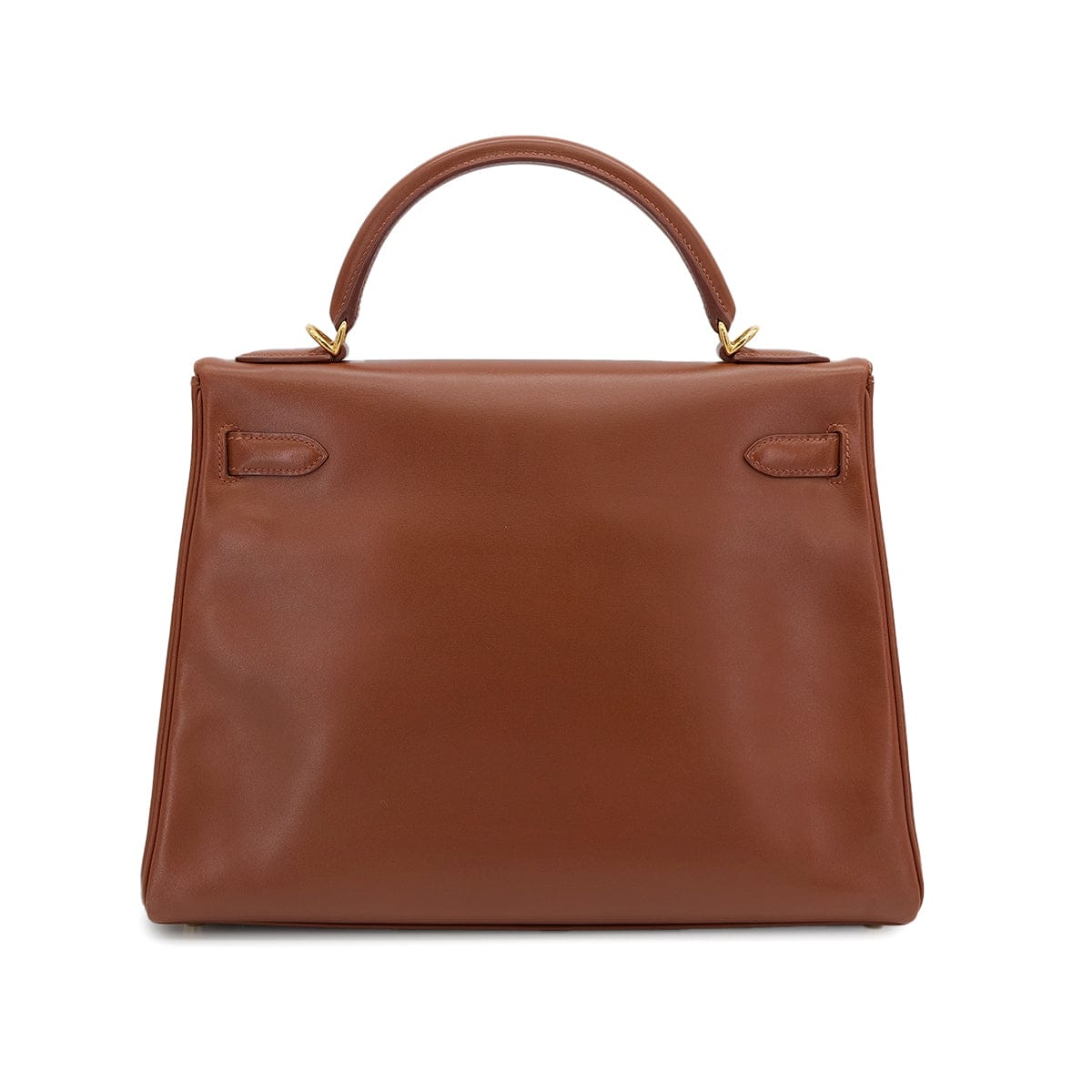 Luxury Promise Japan HERMES KELLY 32 RETORNE NOISETTE BOXCALF HAND SHOULDER BAG 2003 SQUARE G GOLD HARDWARE 90319581