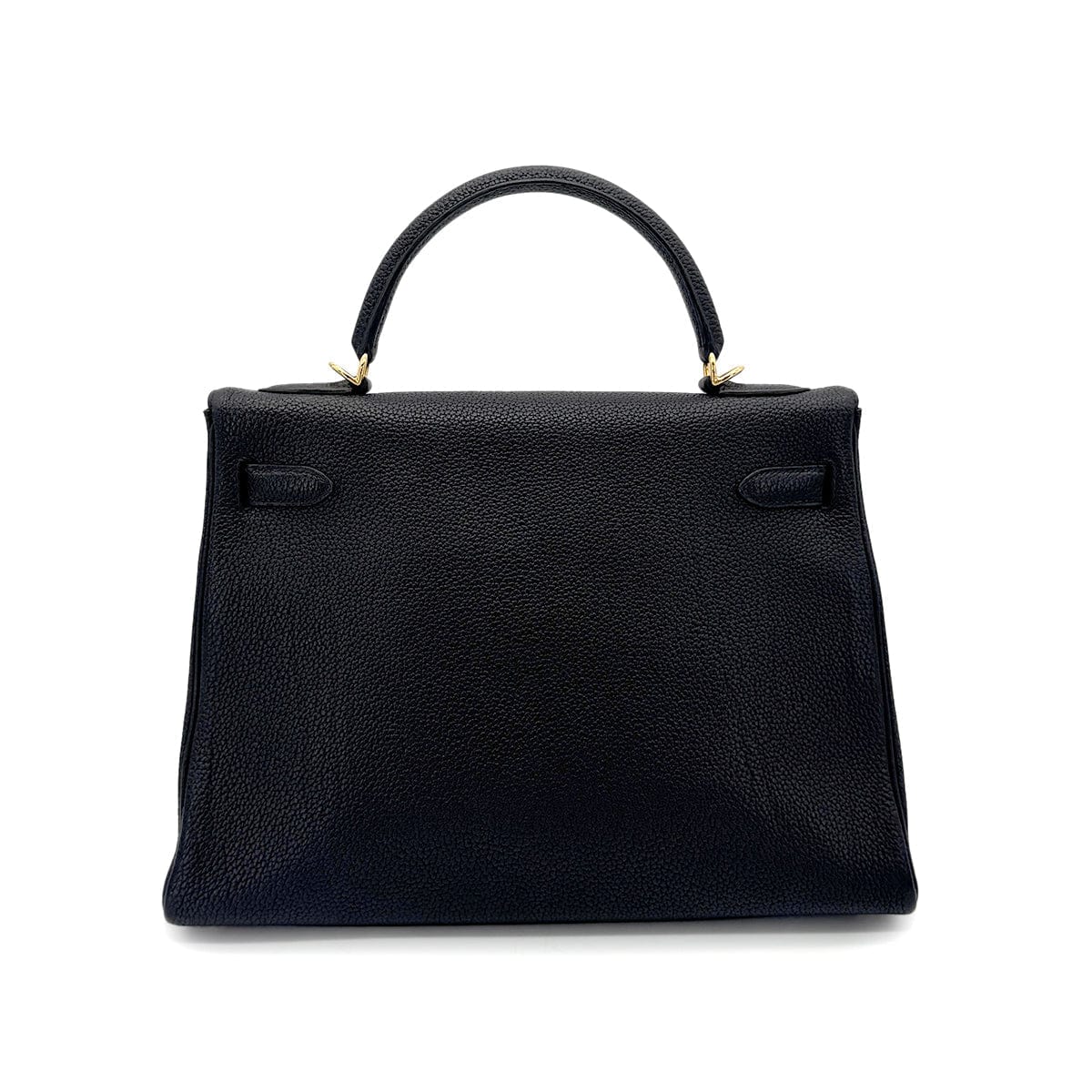 Luxury Promise Japan HERMES KELLY 32 RETOURNE BLACK TOGO HAND SHOULDER BAG □F GHW 90272497