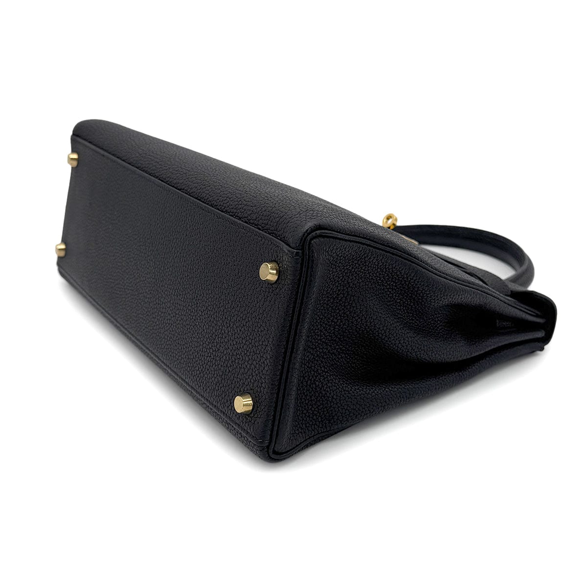 Luxury Promise Japan HERMES KELLY 32 RETOURNE BLACK TOGO HAND SHOULDER BAG □F GHW 90272497