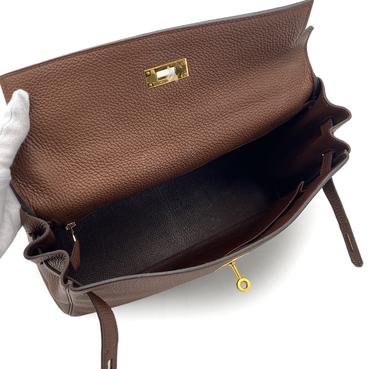 Luxury Promise Japan HERMES KELLY 32 RETOURNE BRULEE TOGO HAND SHOULDER BAG □R GHW 90301724