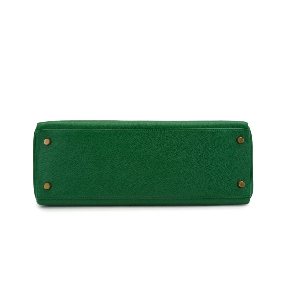 Luxury Promise Japan HERMES KELLY 32 RETOURNE VERT COURCHEVEL HAND SHOULDER BAG 1991 CIRCLE U GOLD HARDWARE 90346655