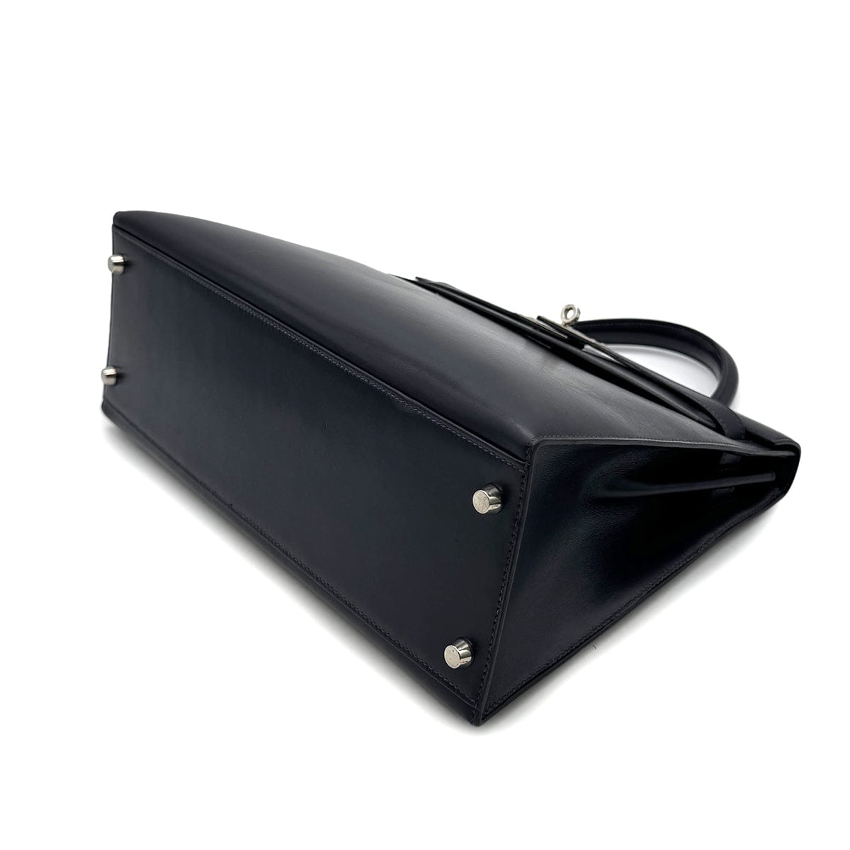 Luxury Promise Japan HERMES KELLY 32 SELLIER BLUE INDIGO BOXCALF HAND SHOULDER BAG □E SHW 90294204