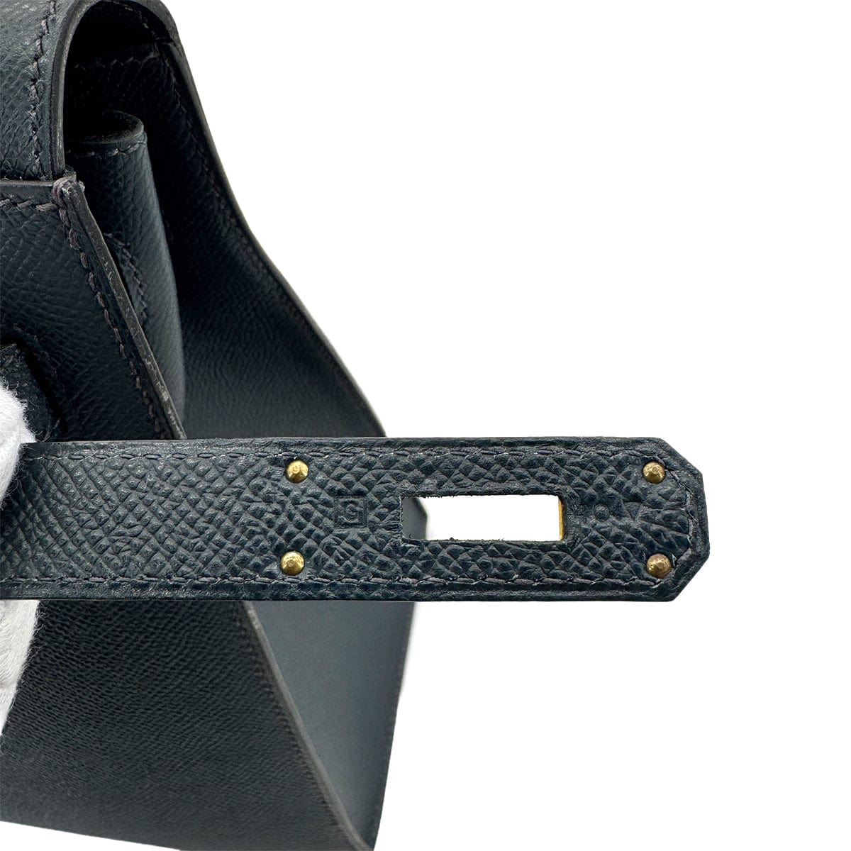 Luxury Promise Japan HERMES KELLY 32 SELLIER BLUE INDIGO EPSOM HAND SHOULDER BAG □G 90277085