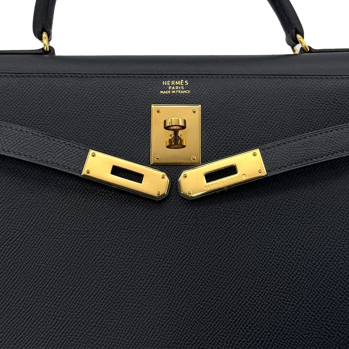 Luxury Promise Japan HERMES KELLY 32 SELLIER BLUE MARINE COUCHEVEL HAND SHOULDER BAG 〇Z GHW 90299785