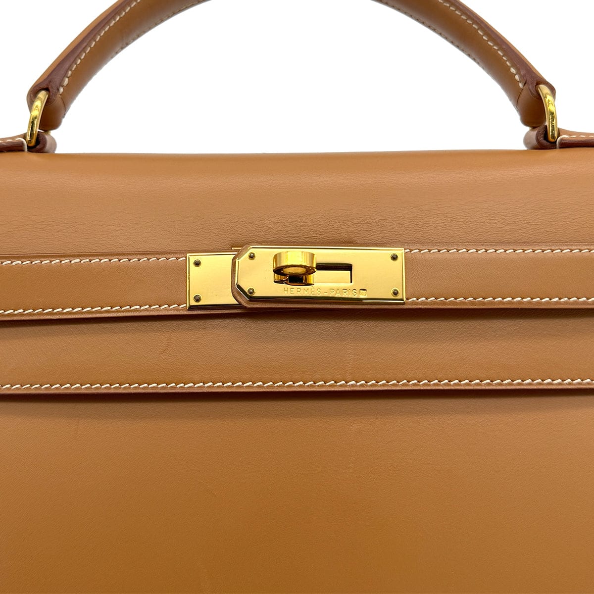 Luxury Promise Japan HERMES KELLY 32 SELLIER NATURAL VEAU CHAMONIX HAND SHOULDER BAG 1996 CIRCLE Z GOLD HARDWARE 90324627