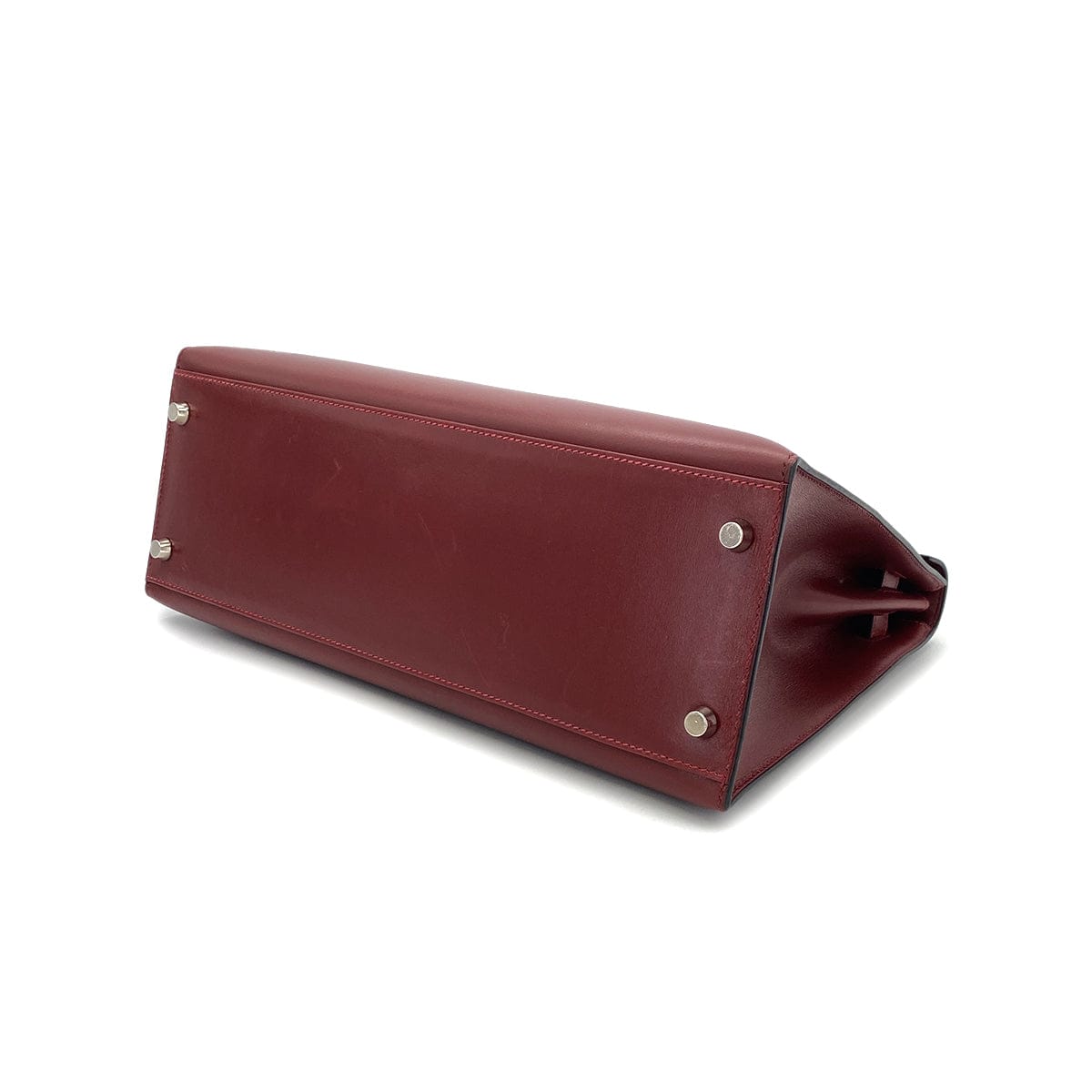 Luxury Promise Japan HERMES KELLY 32 SELLIER ROUGE H BOX CALF HAND BAG □F PHW 90304177