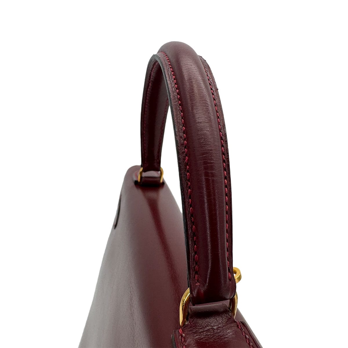 Luxury Promise Japan HERMES KELLY 32 SELLIER ROUGE H BOXCALF HAND BAG 1981 CIRCLE K GOLD HARDWARE 90318613