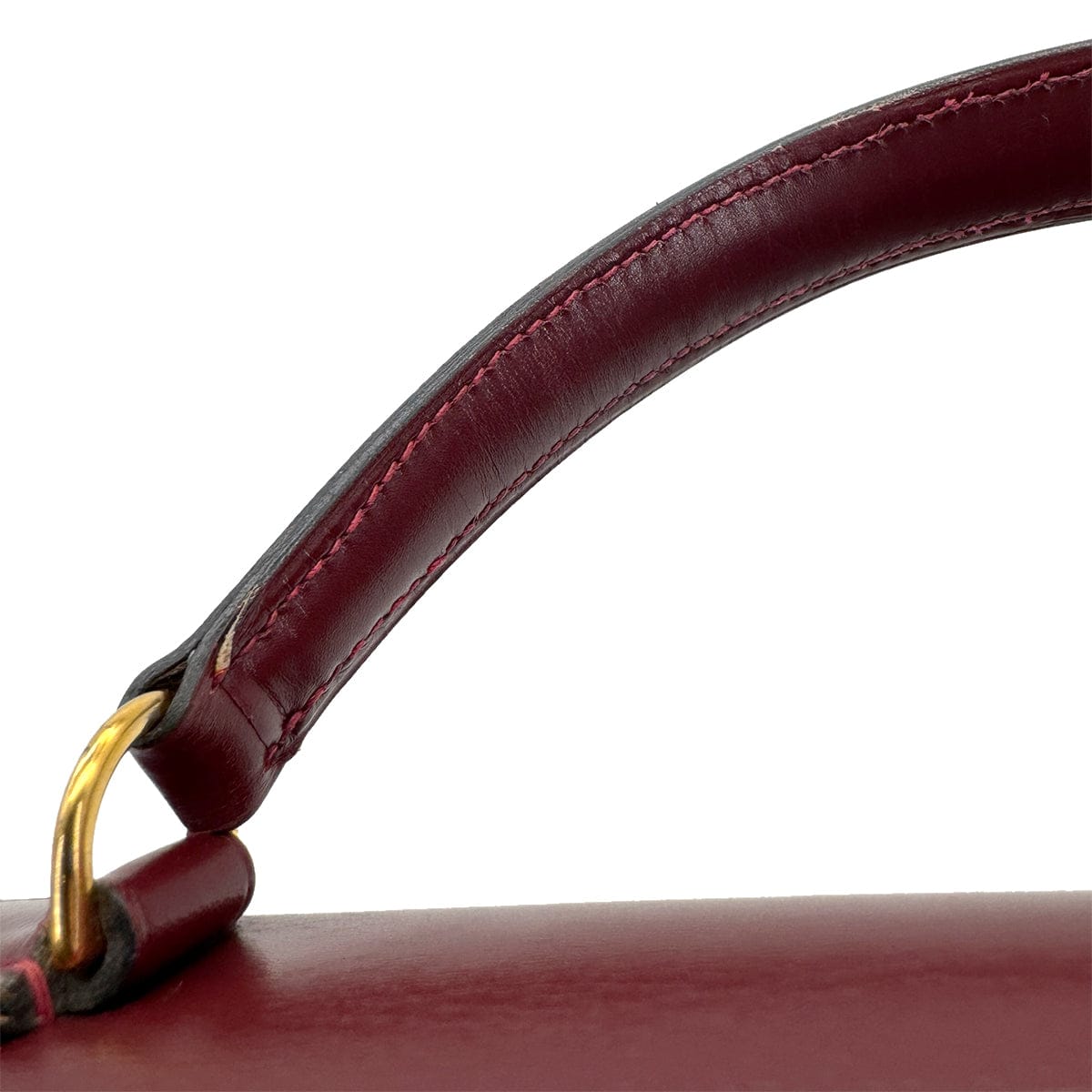Luxury Promise Japan HERMES KELLY 32 SELLIER ROUGE H BOXCALF HAND BAG 1981 CIRCLE K GOLD HARDWARE 90318613