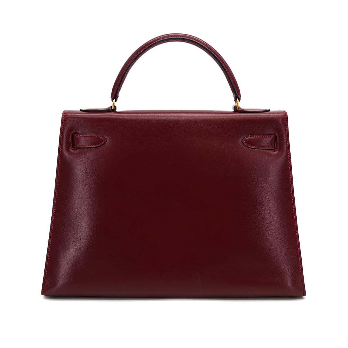 Luxury Promise Japan HERMES KELLY 32 SELLIER ROUGE H BOXCALF HAND BAG 1981 CIRCLE K GOLD HARDWARE 90318613