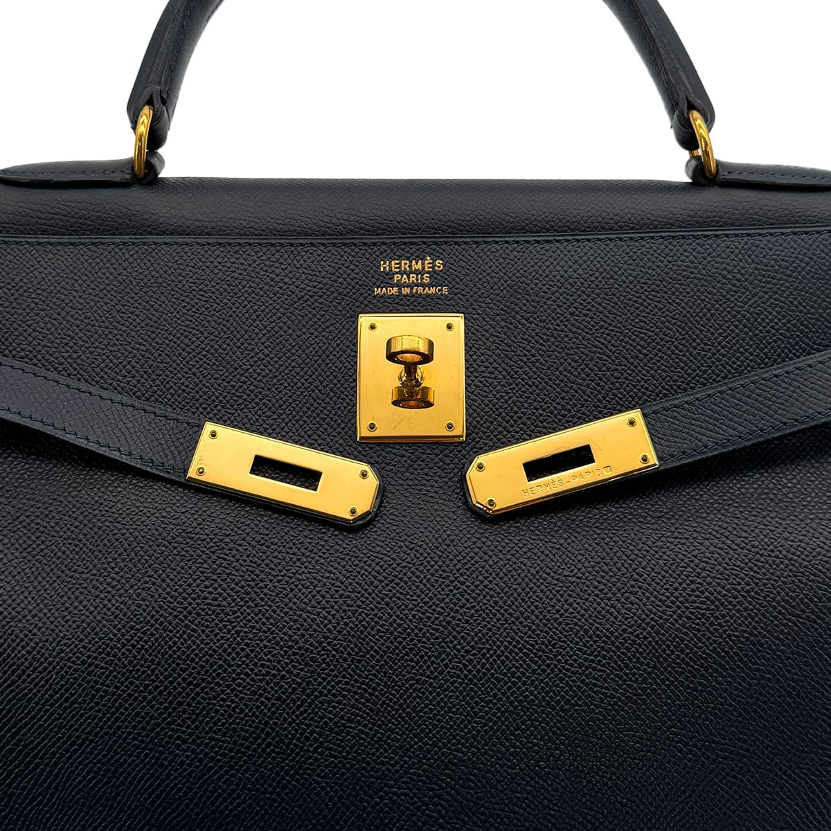 Luxury Promise Japan HERMES KELLY 35 RETOURNE BLUE INDIGO COUCHEVEL HAND SHOULDER BAG 1995 CIRCLE Y GOLD HARDWARE 90317295
