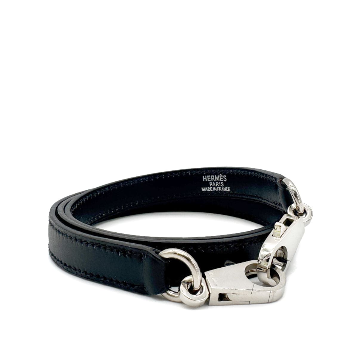 Luxury Promise Japan HERMES KELLY BOLIDE BLACK BOXCALF SHOULDER STRAP SHW 90241635