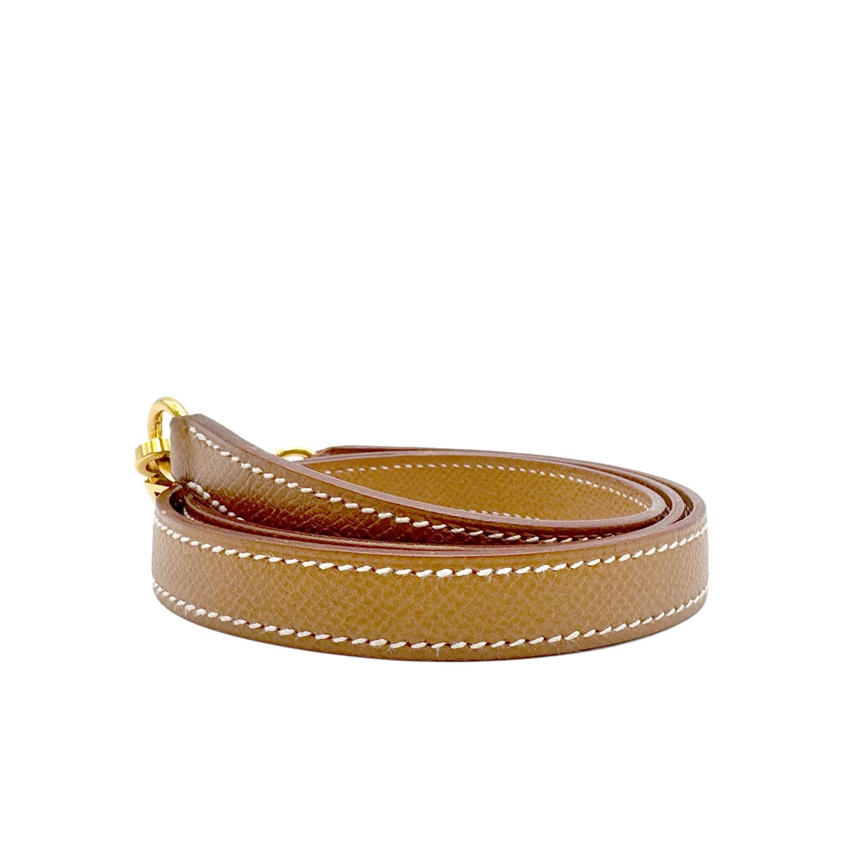 Luxury Promise Japan HERMES KELLY BOLIDE GOLD COURCHEVEL SHOULDER STRAP GHW 90221693