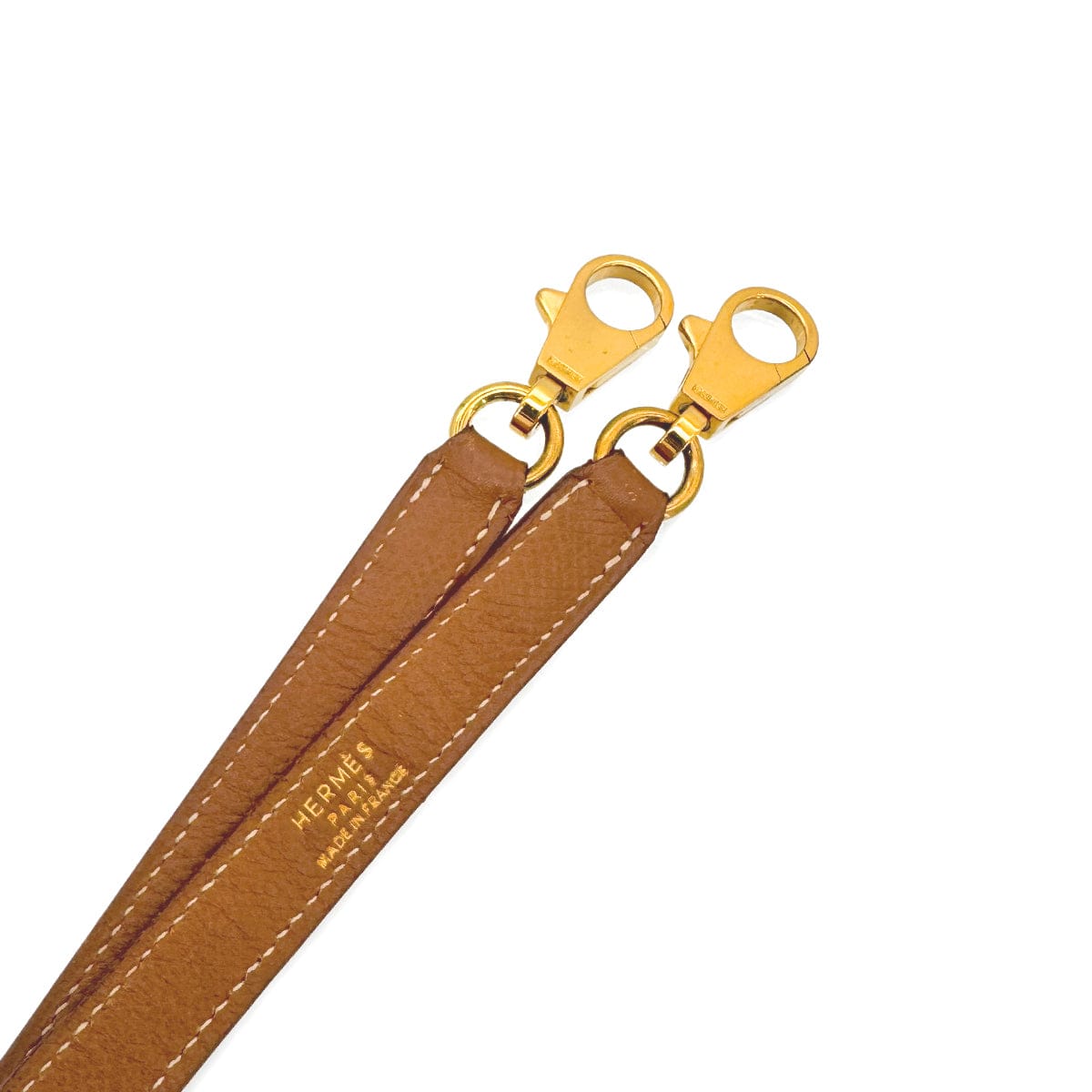 Luxury Promise Japan HERMES KELLY BOLIDE GOLD COURCHEVEL SHOULDER STRAP GHW 90243486