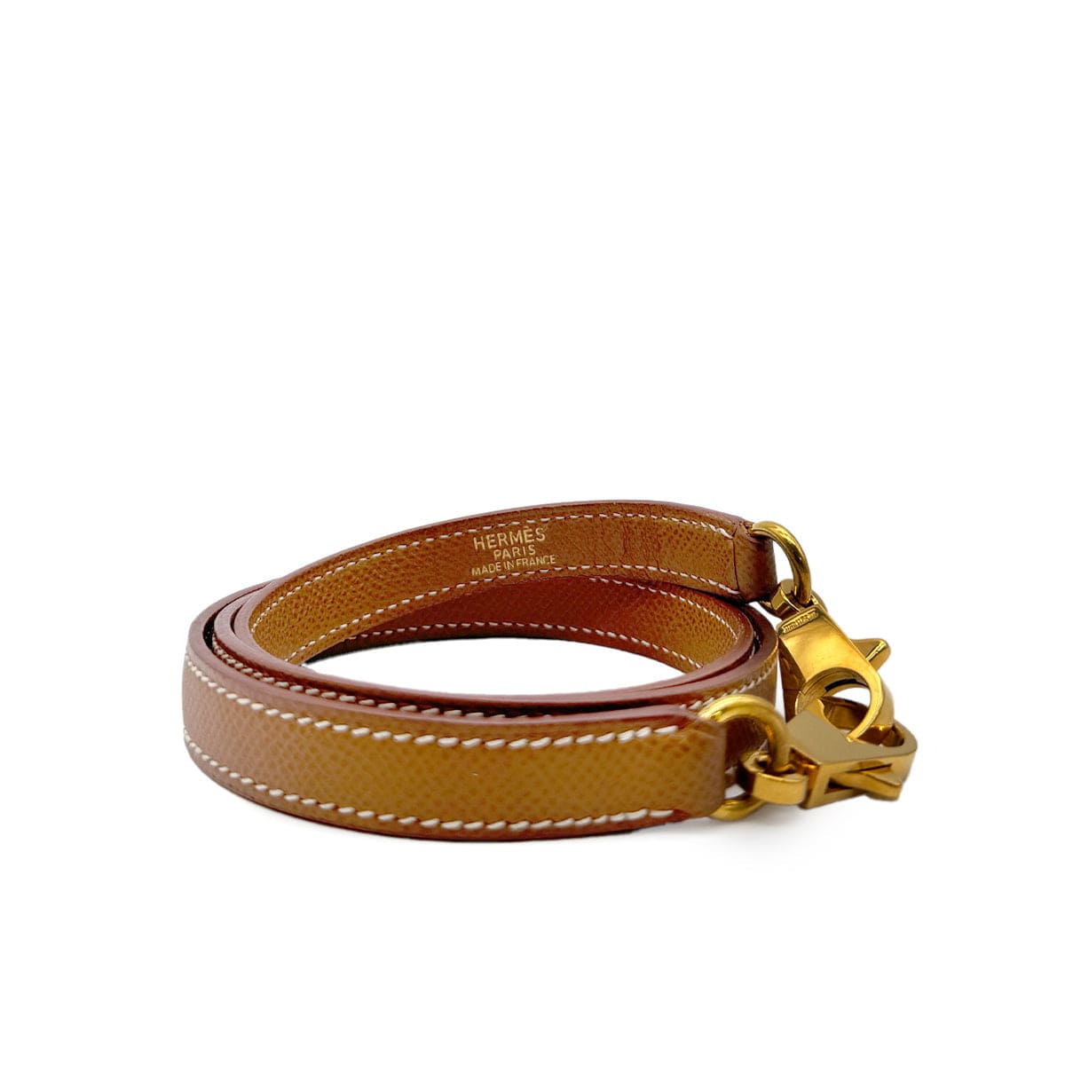 Luxury Promise Japan HERMES KELLY BOLIDE GOLD COURCHEVEL SHOULDER STRAP GHW 90259920