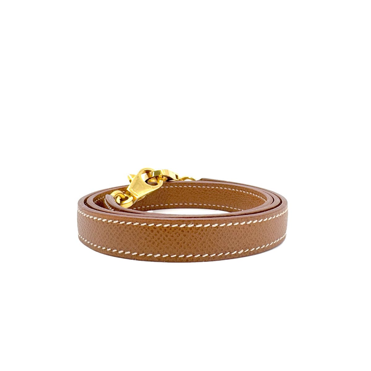 Luxury Promise Japan HERMES KELLY BOLIDE GOLD COURCHEVEL SHOULDER STRAP GHW 90291309