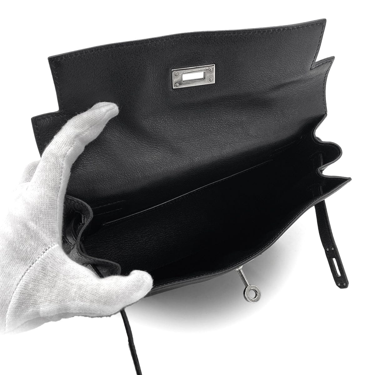 Luxury Promise Japan HERMES KELLY DANCE BLACK EVERCOLOR SHOULDER BAG □K SHW 90301737