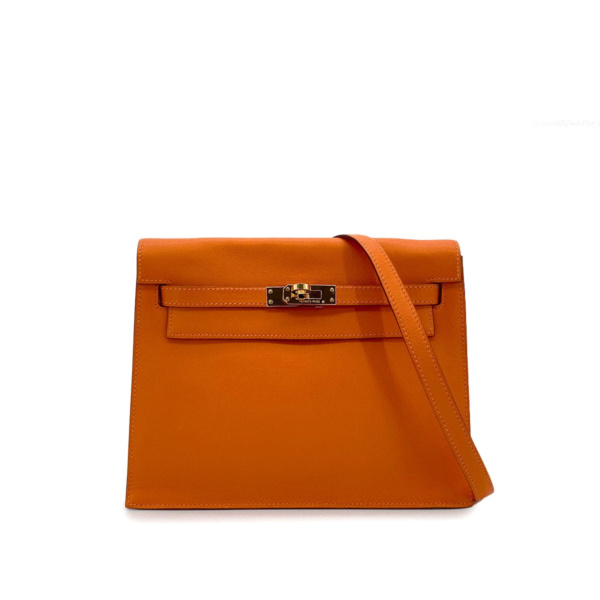 Luxury Promise Japan HERMES KELLY DANCE ORANGE VEAU SWIFT SHOULDER BAG □K GHW 90304918