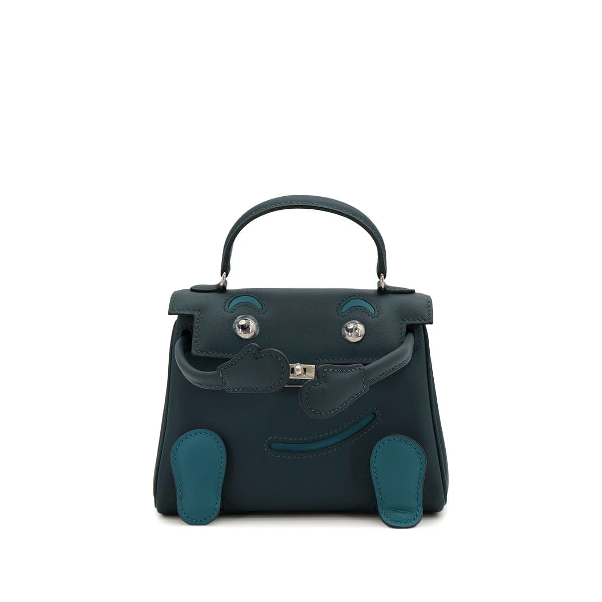 Luxury Promise Japan HERMES KELLY DOLL VERT CYPRESS VERT BOSPHORE VEAU SWIFT HAND BAG 2024 W STAMP PALLADIUM HARDWARE 90318743