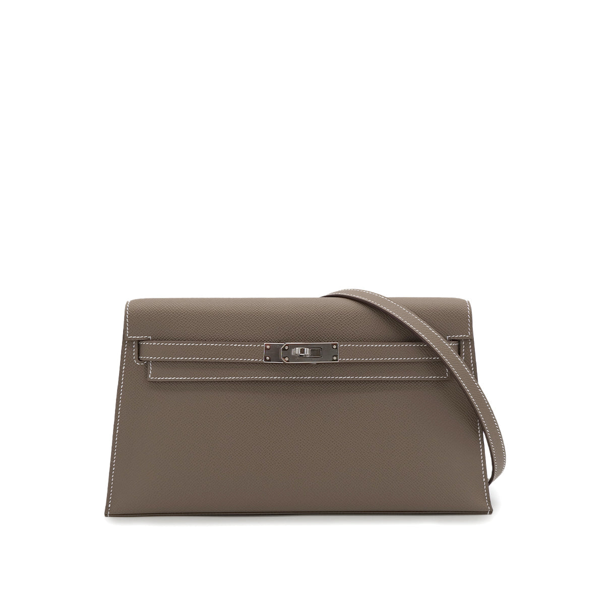 Luxury Promise Japan HERMES KELLY ELAN ETOUPE VEAU MADAME CLUTCH SHOULDER BAG K PHW 90304027