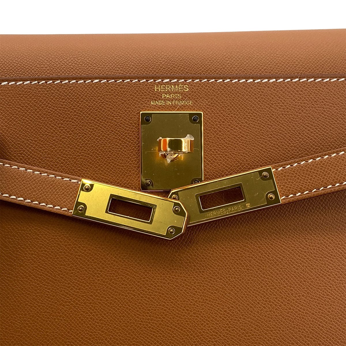 Luxury Promise Japan HERMES KELLY ELAN GOLD VEAU MADAME CLUTCH SHOULDER BAG B GHW 90301704