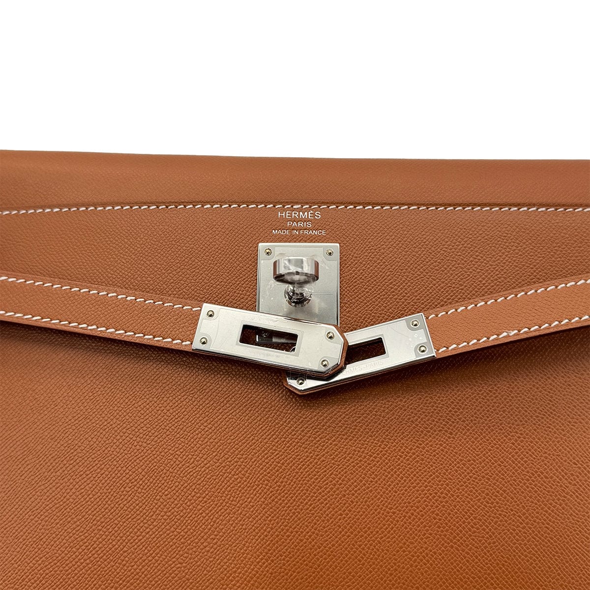 Luxury Promise Japan HERMES KELLY ELAN GOLD VEAU MADAME CLUTCH SHOULDER BAG W PHW 90305239