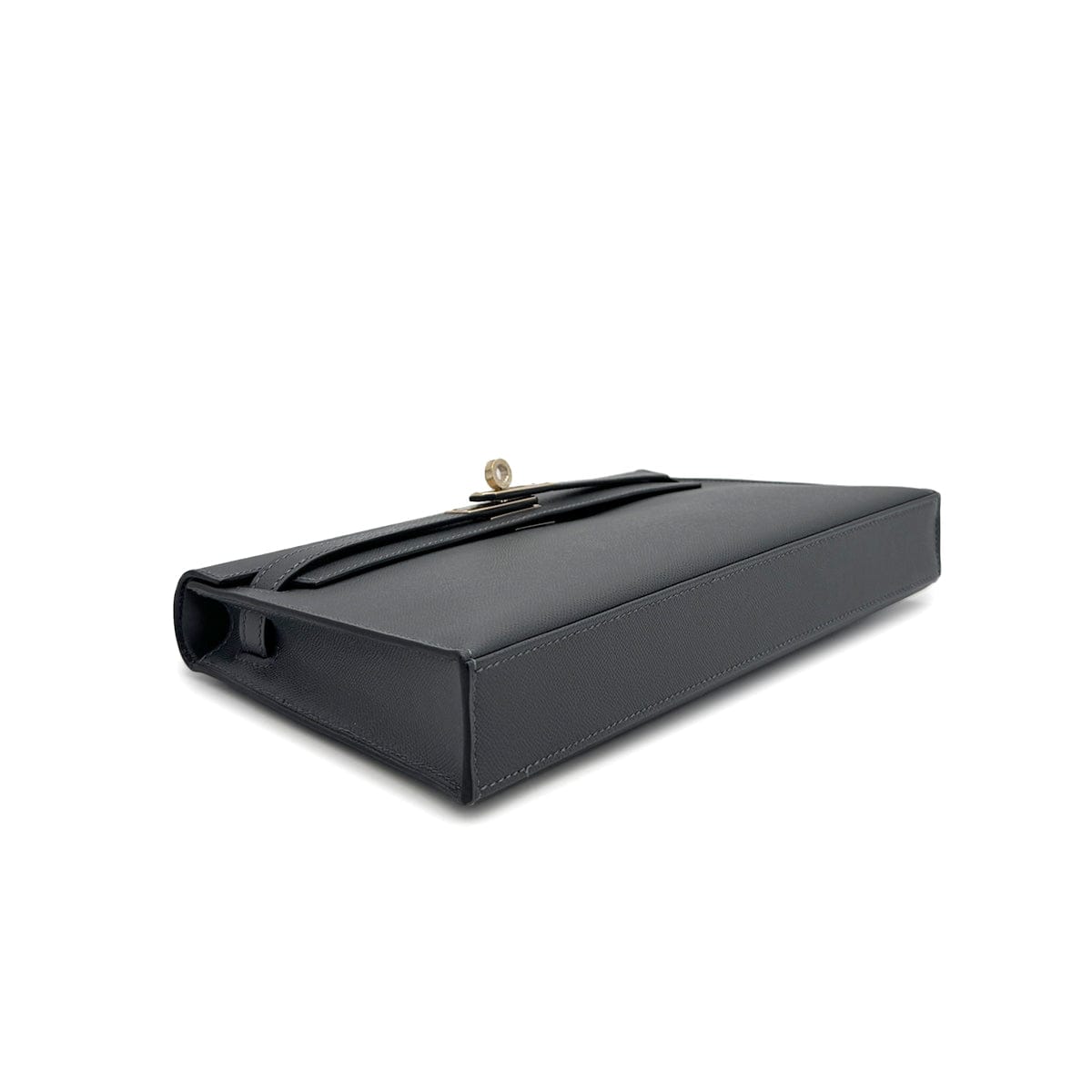 Luxury Promise Japan HERMES KELLY ELAN GRIS MISTY VEAU MADAME CLUTCH SHOULDER BAG K PGHW 90305229