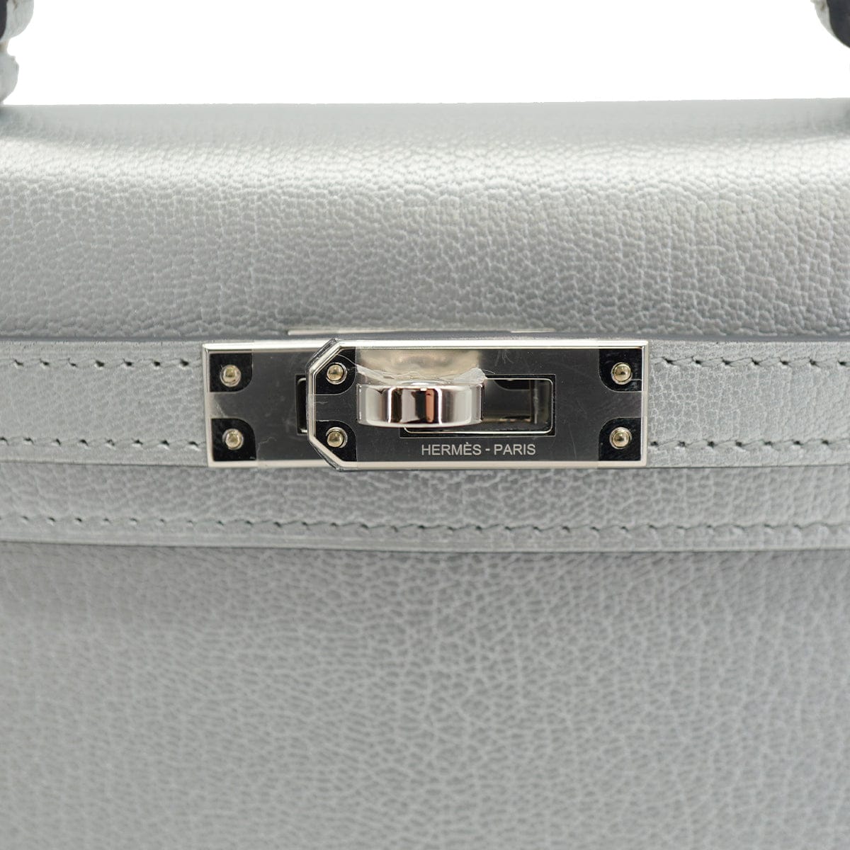 Luxury Promise Japan HERMES KELLY MINI 2 ARGENT CHEVRE CHAMKILA HAND SHOULDER BAG 2026 G STAMP PALLADIUM HARDWARE 90342998