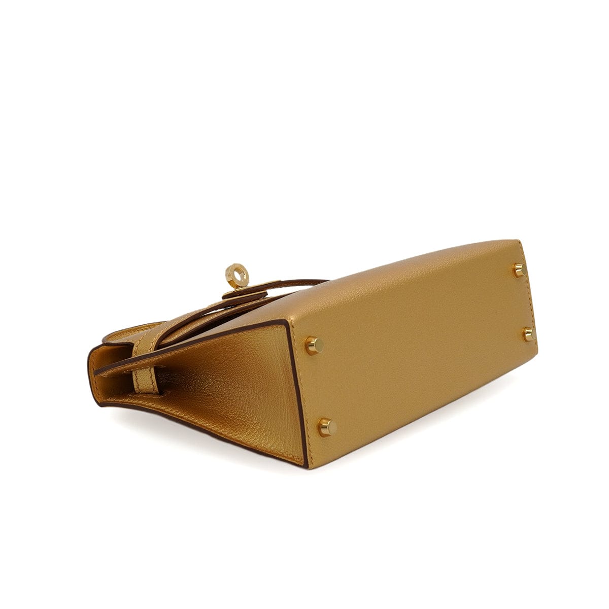Luxury Promise Japan HERMES KELLY MINI 2 NEW DORE CHEVRE CHAMKILA HAND SHOULDER BAG 2026 G STAMP GOLD HARDWARE 90344348