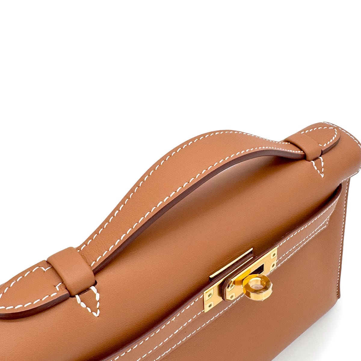 Luxury Promise Japan HERMES KELLY POCHETTE SELLIER GOLD VEAU SWIFT HAND BAG 2025 K STAMP GOLD HARDWARE 90325350