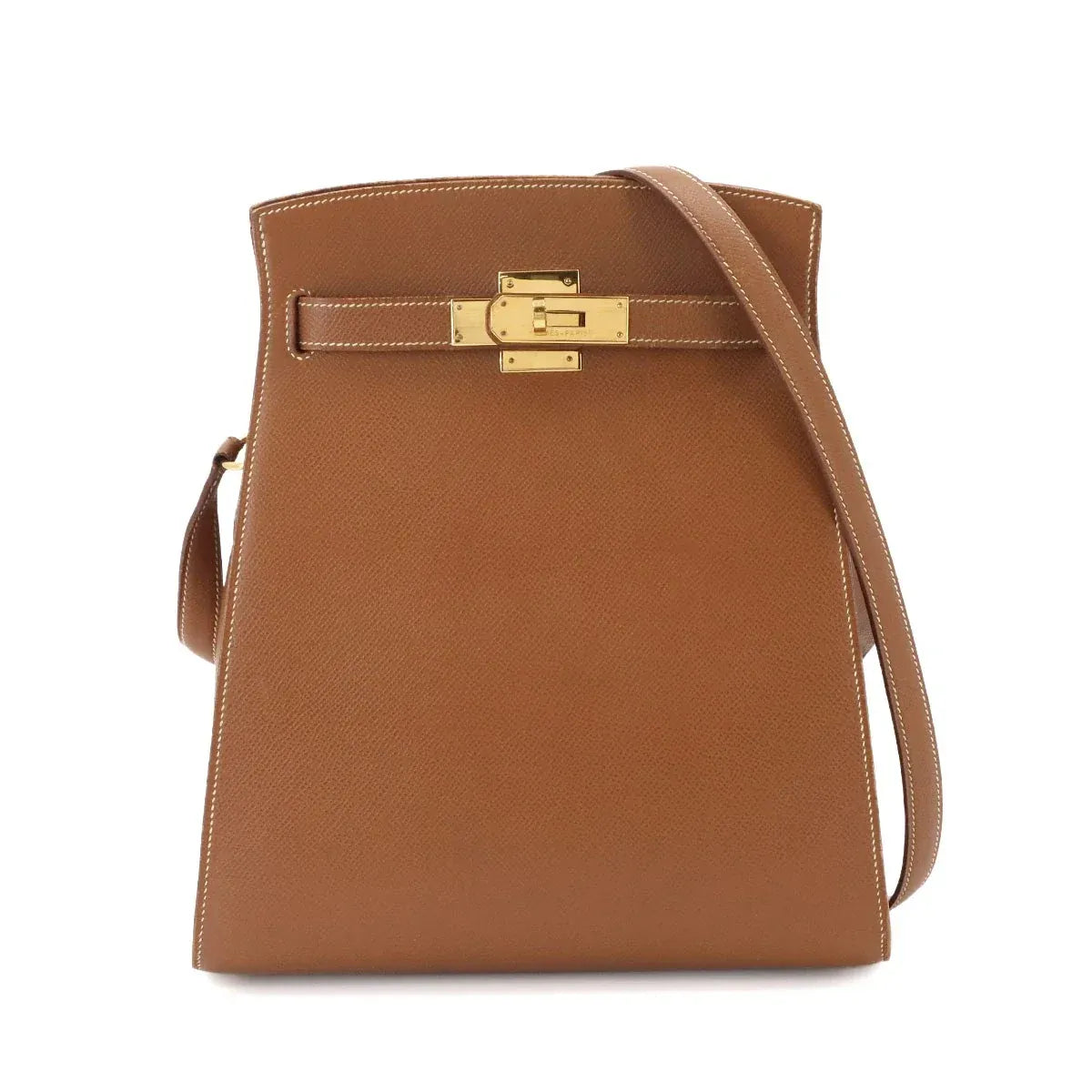 Luxury Promise Japan HERMES Kelly Sport MM Shoulder Bag Couchevel Epsom Gold Vintage Purse 90343875