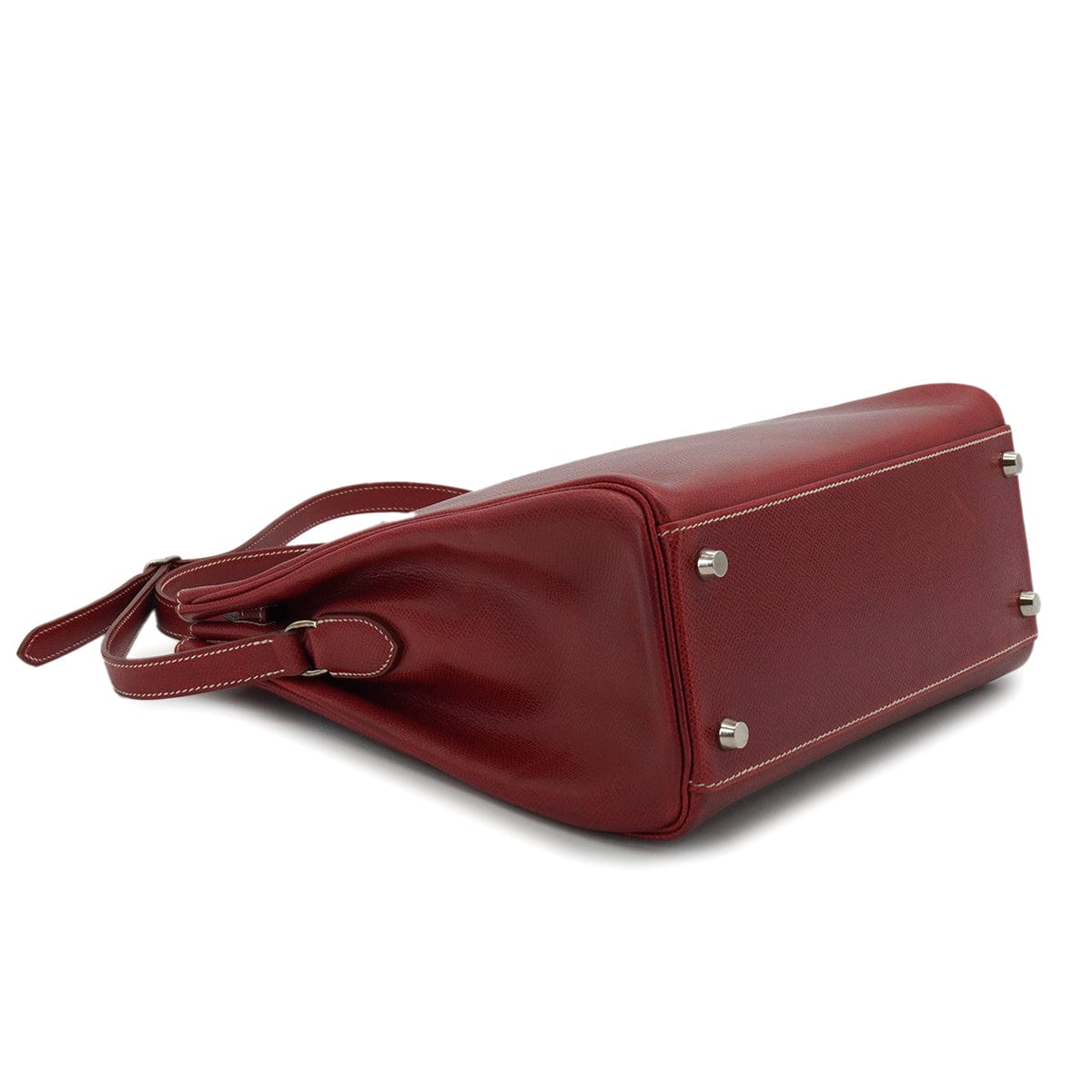 Luxury Promise Japan HERMES KELLY SPORTS MM ROUGE H LISSE SHOULDER BAG 2001 SQUARE E PALLADIUM HARDWARE 90339635