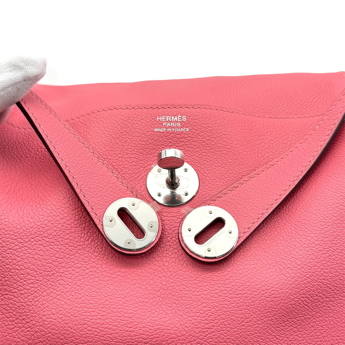 Luxury Promise Japan HERMES LINDY 30 ROSE AZALEE EVERCOLOR SHOULDER BAG D PHW 90304180