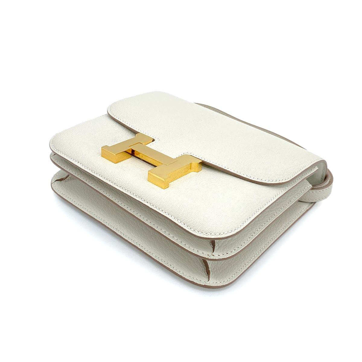 Luxury Promise Japan HERMES MINI CONSTANCE 18 MUSHROOM CHEVRE SHOULDER BAG B GHW 90243210