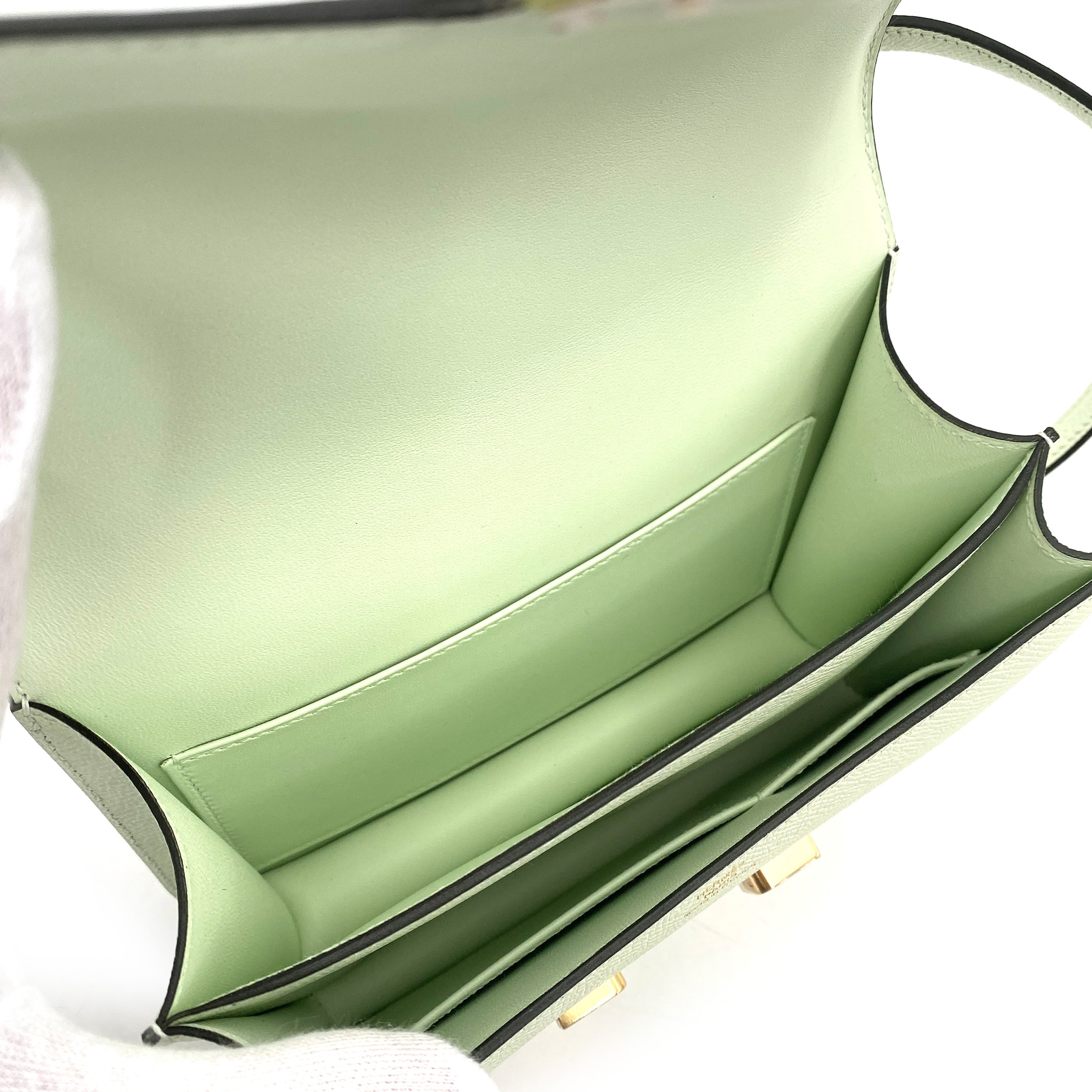 Luxury Promise Japan HERMES MINI CONSTANCE 18 VERT FIZZ EPSOM SHOULDER BAG B 90249018