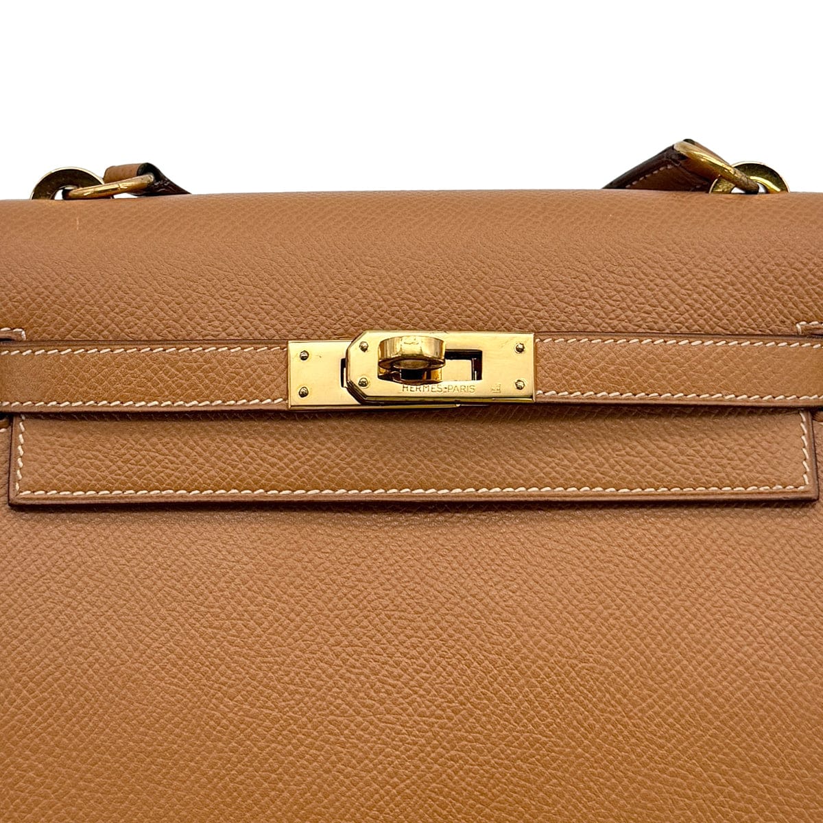 luxury promise japan HERMES MINI KELLY 20 SELLIER NATUREL COUCHEVEL SHOULDER BAG 〇P GOLD HARDWARE 90313336