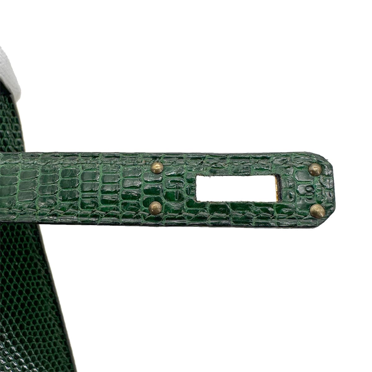 Luxury Promise Japan HERMES MINI KELLY SELLIER GREEN LIZARD HAND SHOULDER BAG 〇T GHW 90273881