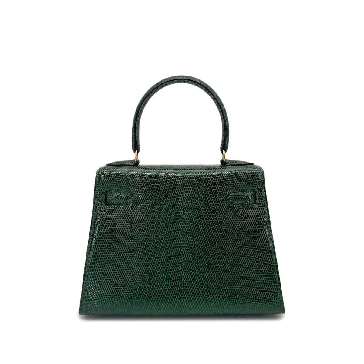 Luxury Promise Japan HERMES MINI KELLY SELLIER GREEN LIZARD HAND SHOULDER BAG 〇T GHW 90273881