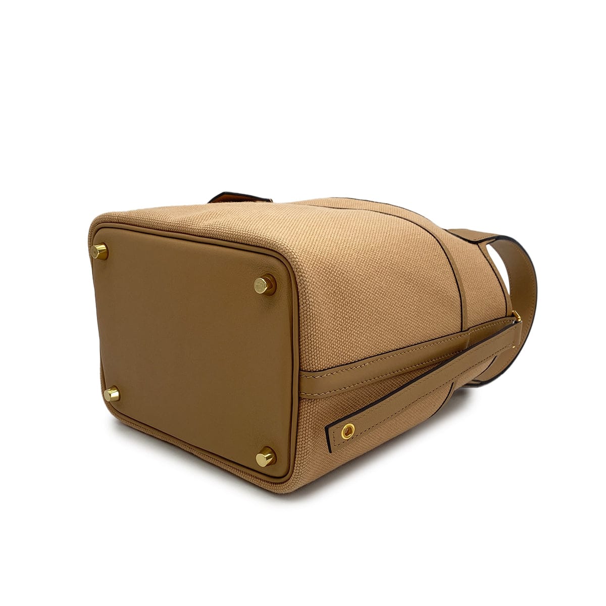 Luxury Promise Japan HERMES PICOTIN LOCK 18 PM CARGO POCKET CHAI TOILE H VEAU SWIFT 2022 U GOLD HARDWARE 90312621