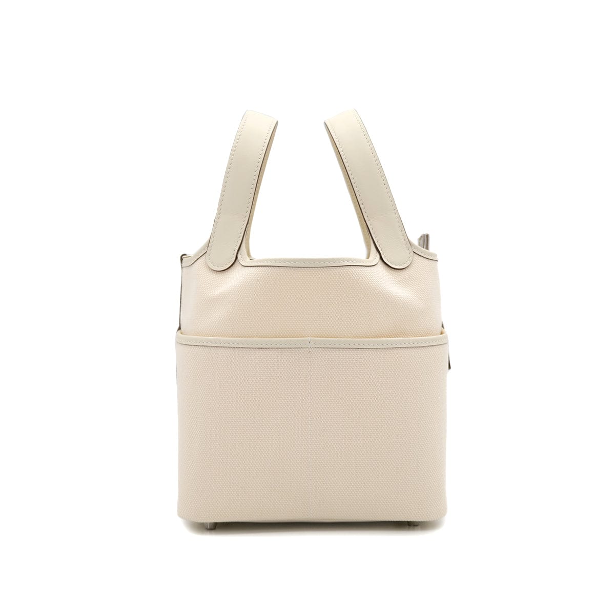 Luxury Promise Japan HERMES PICOTIN LOCK 18 PM CARGO POCKET NATA TOILE GOELAND VEAU SWIFT 2022 U STAMP PALLADIUM HARDWARE 90321151