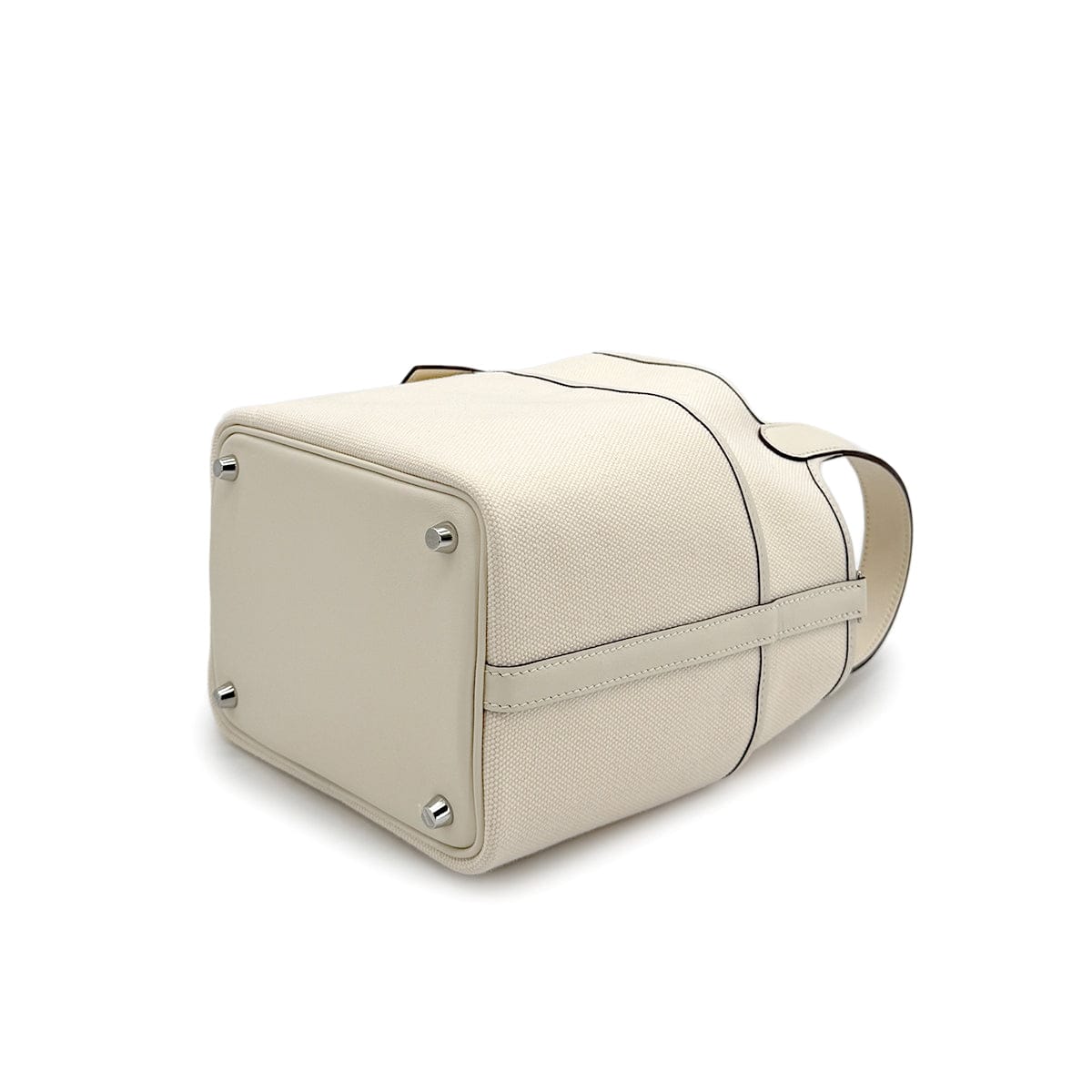 Luxury Promise Japan HERMES PICOTIN LOCK 18 PM CARGO POCKET NATA TOILE GOELAND VEAU SWIFT 2022 U STAMP PALLADIUM HARDWARE 90321151