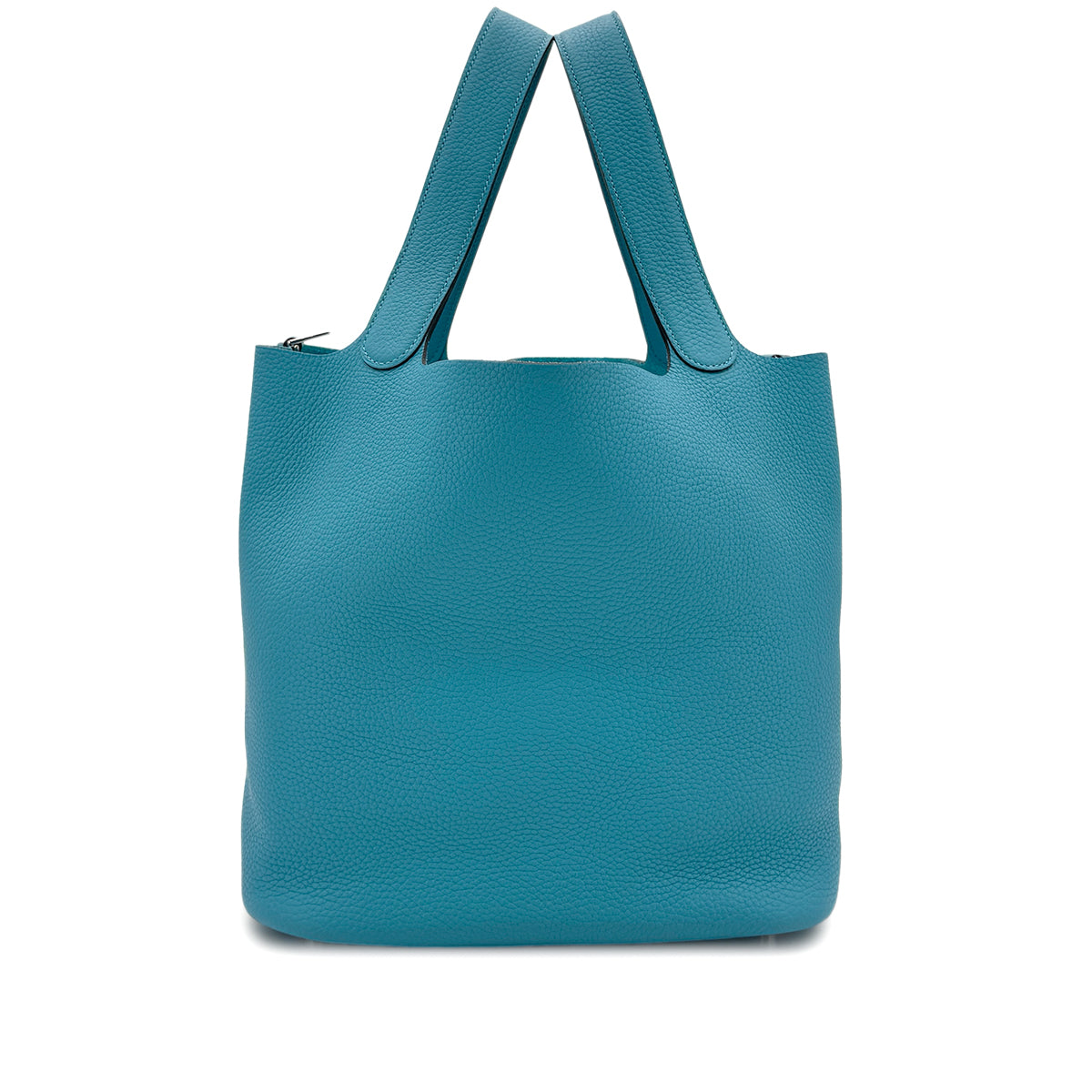 Luxury Promise Japan HERMES PICOTIN LOCK GM TURQUOISE TAURILLON CLEMENCE HAND BAG T SHW 90296214